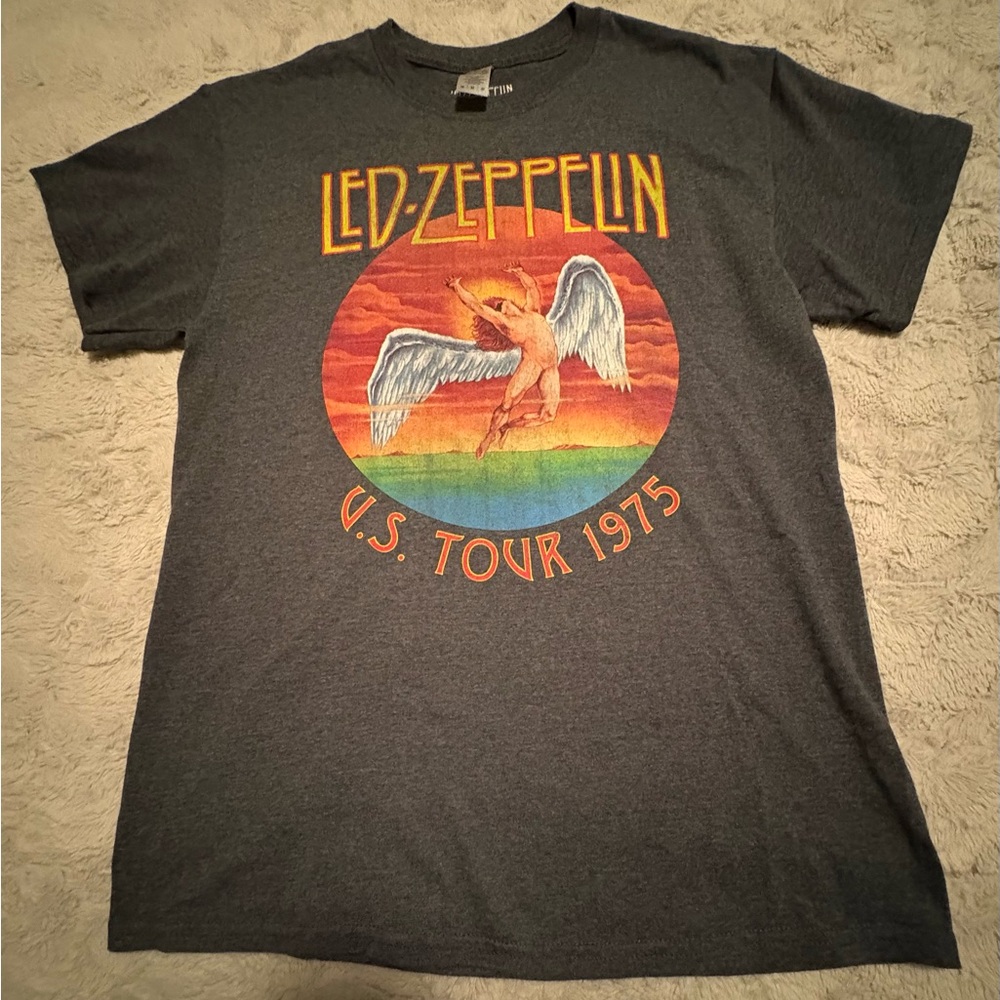 Led Zeppelin U.S. Tour 1975 Graphic T-Shirt M